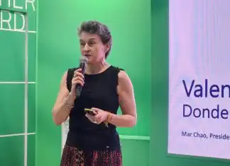 Mar Chao, presidenta de la Autoridad Portuaria de Valencia, durante Fruit Attraction 2026